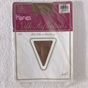Vintage Hanes Silk Reflections Pantyhose In Mayfair NWT